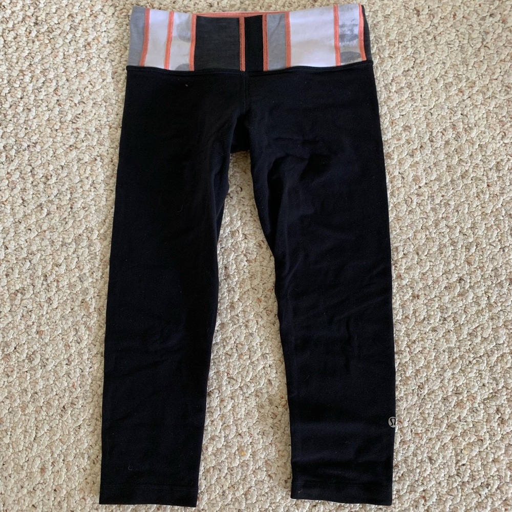 Lululemon wunder under crops size 6